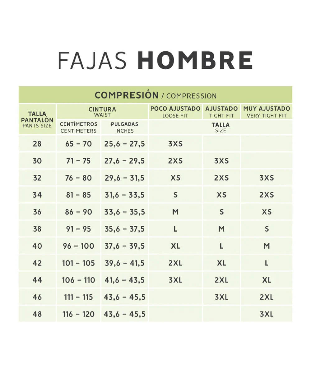 FAJA COMPLETA PARA HOMBRE ( REF. H-001 )